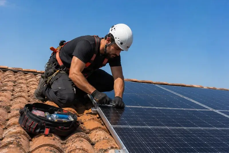 Maintenance et monitoring de panneaux solaires au Buisson-de-Cadouin